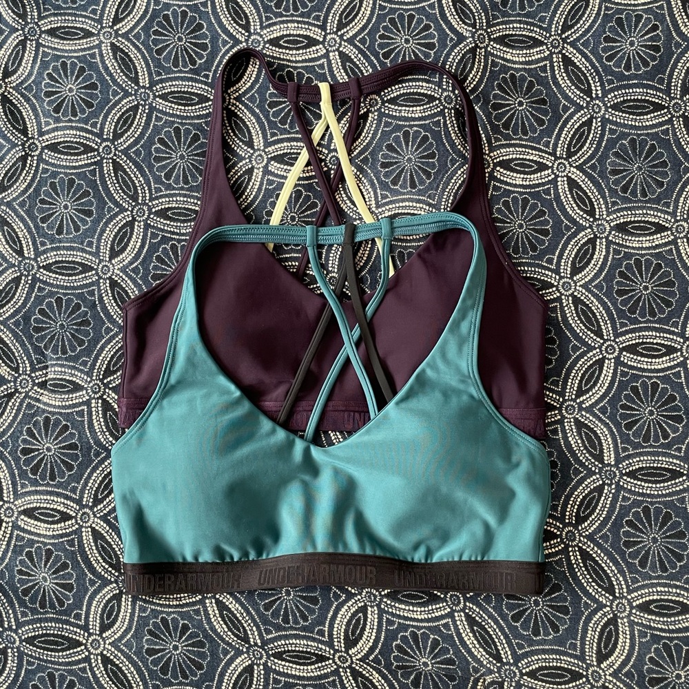 2 UNDER ARMOUR SPORTS BRAS, M